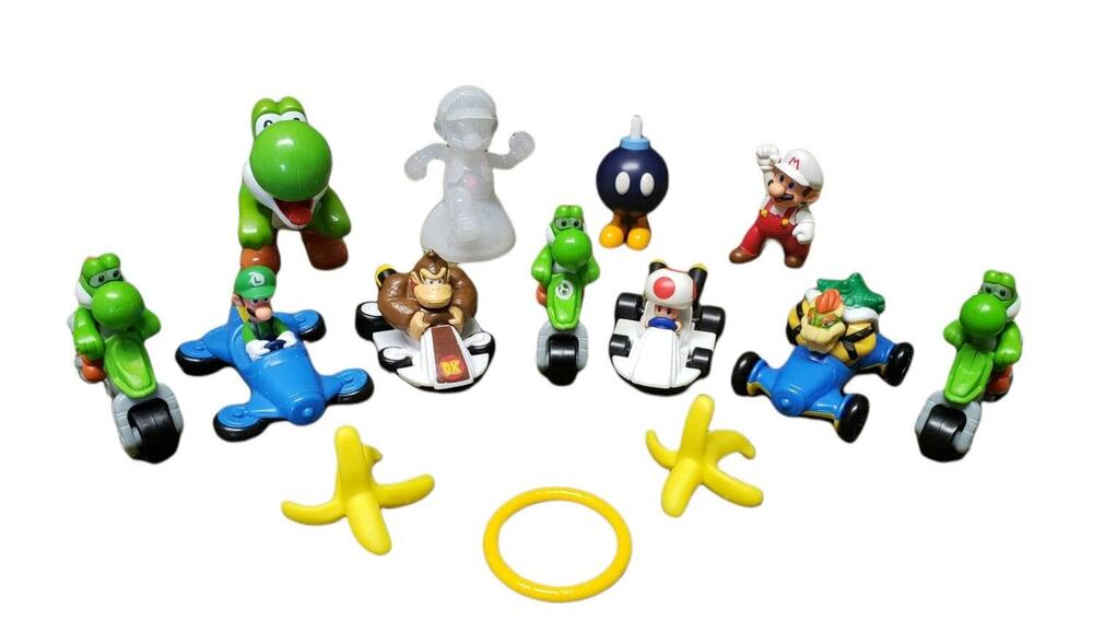 Nintendo McDonald's Mario Kart Happy Meal Toys • Mario Luigi Toad Yoshi Donkey